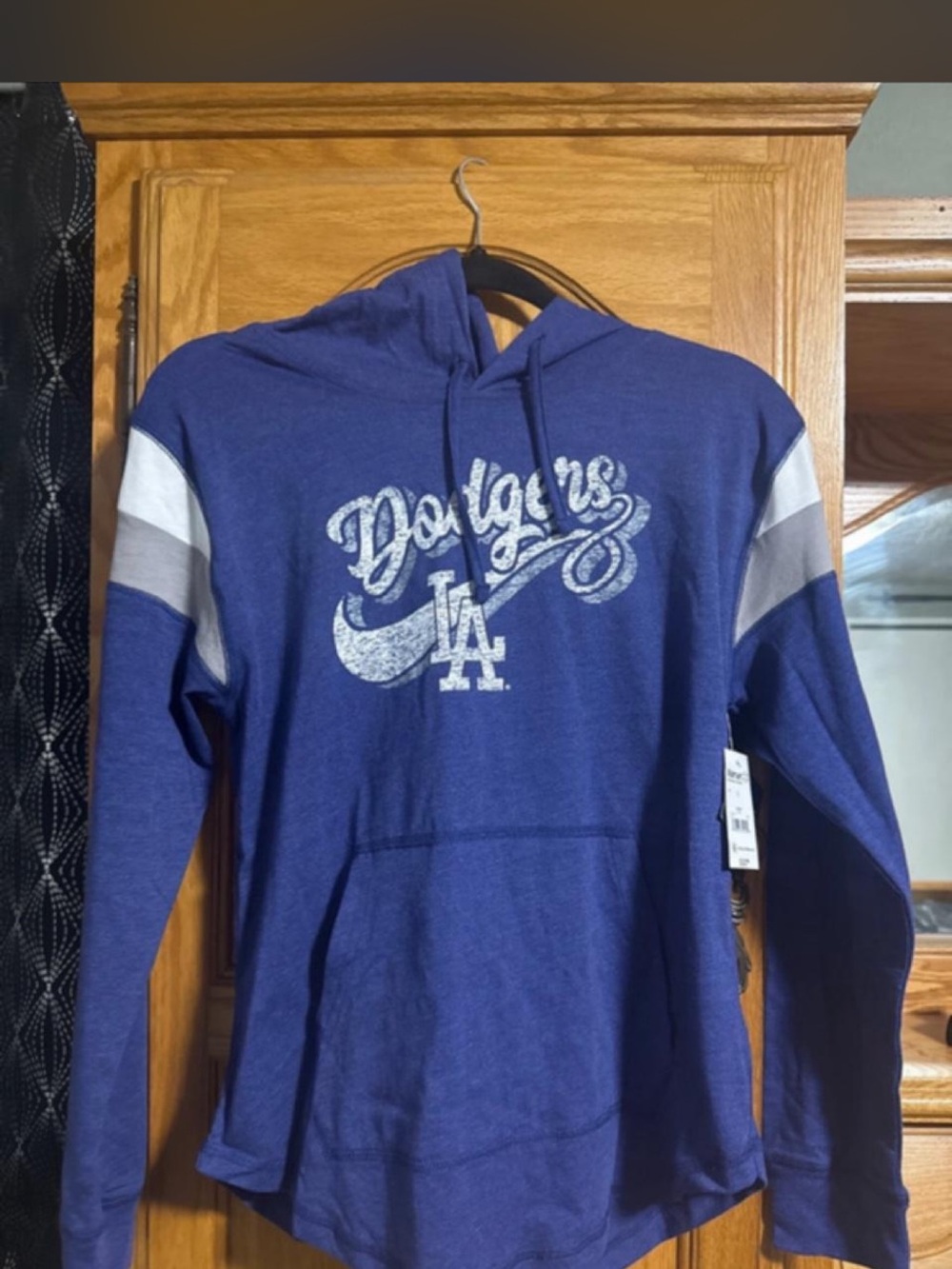 Los Angeles Dodgers Youth Hooded Pullover - Royal Blue